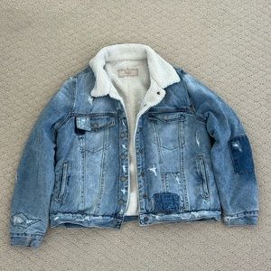 Blank NYC fleece jean jacket